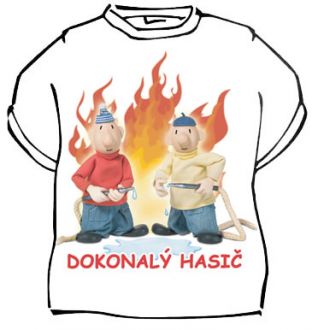 Tričko - Pat a Mat - Dokonalý hasič