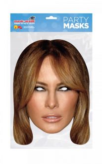 Papírová maska Melania Trumpová