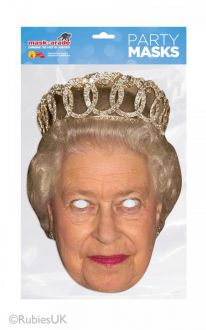 Papírová maska Královna Alžběta II