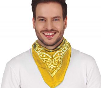 Kovbojský šátek žlutý