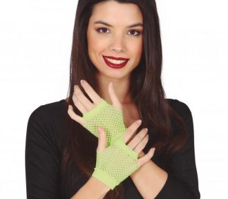 Síťované rukavice - zelené