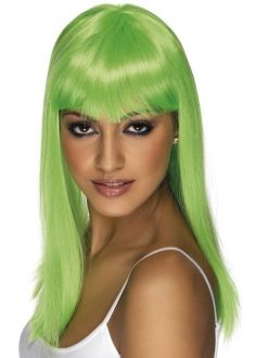 Paruka - Glamourama - neonově zelená