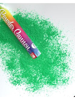 Vystřelovací konfety pudrová barva, zelená- 1 ks