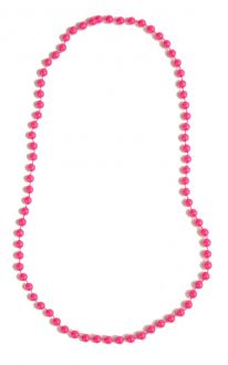 Náhrdelník perlový, růžový