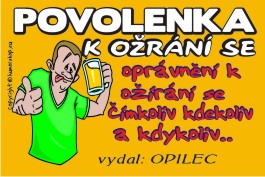 Povolenka k ožrání se