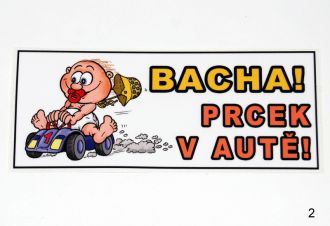 Samolepka - Za toto auto číslo: 2