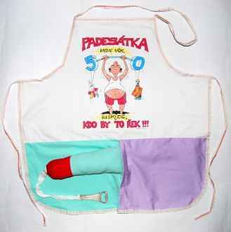 Zástěra s otvírákem - Padesátka