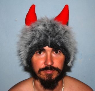 Čepice - čert Barva: šedá lux Čepice - čert Barva: šedá lux