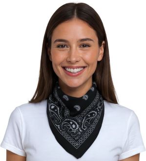 Šátek kovbojský Barva: černá