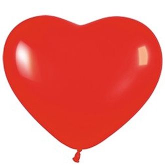 Balónek - srdce - červený
