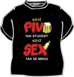 Tričko - Když pivo tak studený