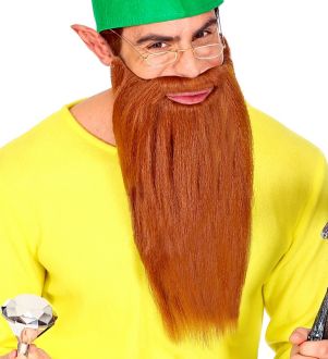 Dlouhé hnědé vousy