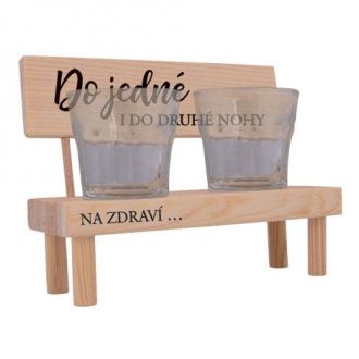 Dřevěná lavička - Do jedné i do druhé nohy