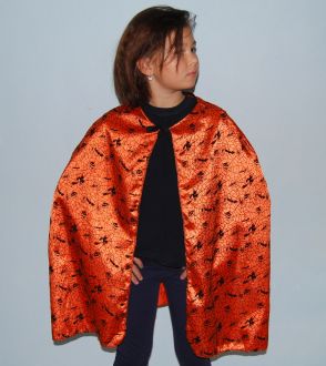 Plášť - halloweenský/čarodějnický - oranžový