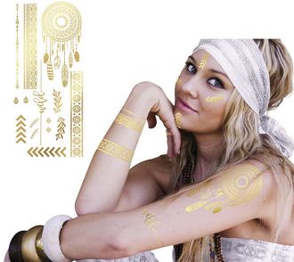 Tetování - Hippie - zlaté