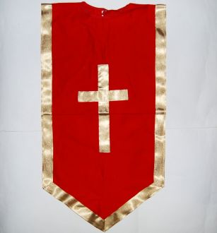 Mikulášský plášť - červený