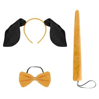 Sada - Pejsek - uši na čelence, motýlek a ocásek