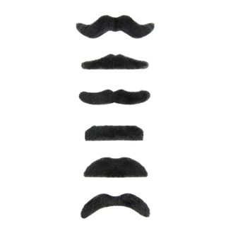 Kníry - Směs - černé - 6 ks Kníry - Směs - černé - 6 ks