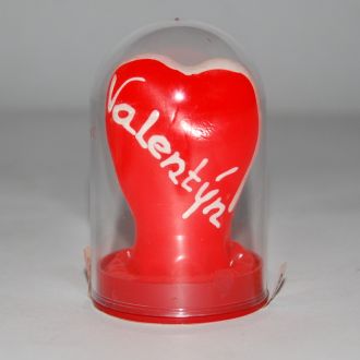 Dekorační kondom tvar: Srdce-Valentýn