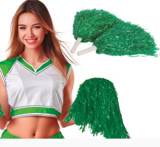 Pom pom - 2 ks Barva: Zelená