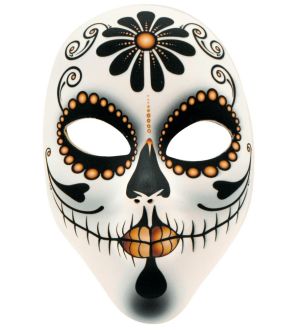 Látková maska Seňora - Día de Muertos