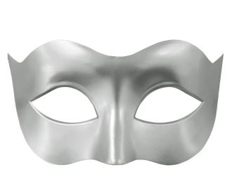 Škraboška - stříbrná