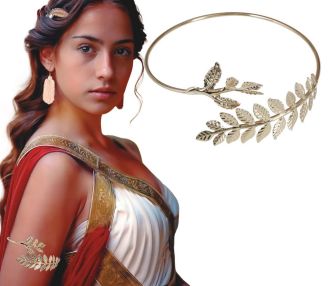 Kovový náramek - vavřínový