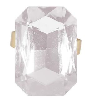 Prsten s velkým kamenem Barva: Bílá