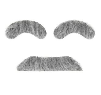 Šedý knír s obočím