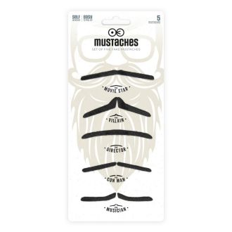 Kníry - směs - černé - 5 ks