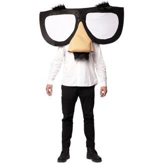 Maska - Velké brýle, nos, knír obočí