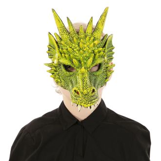 Maska - Drak - zelený