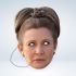 Papírová maska - Princezna Leia