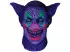 Maska - Šílený klaun - malovaný UV barvami