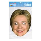 Papírová maska Hillary Clintonová