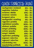 Certifikát Ceník domácích úkonů