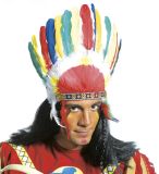 Indiánská čelenka - barevná