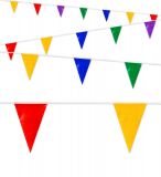 Girlanda - trojúhelníková - barevná