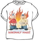 Tričko - Pat a Mat - Dokonalý hasič