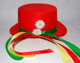 Klobouk - Vodník - červený