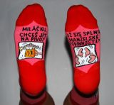 Veselé ponožky - Miláčku, chceš jít na pivo? číslo: 35-38 Veselé ponožky - Miláčku, chceš jít na pivo? číslo: 35-38