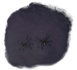 Pavučina 60 g s pavouky - černá