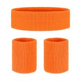 Sada 80. léta - oranžová potítka a čelenka Sada 80. léta - oranžová potítka a čelenka