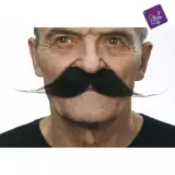 Knír do špičky dlouhý - černý