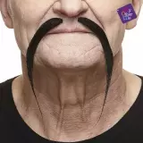 Knír dlouhý úzký - černý Knír dlouhý úzký - černý