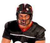 Helma na americký fotbal černá