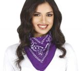 Kovbojský šátek fialový