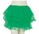 Dětská sukně s volánky zelená