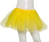 Dětská sukně s hvězdičkami žlutá