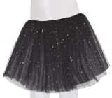 Dětská sukně s hvězdičkami černá